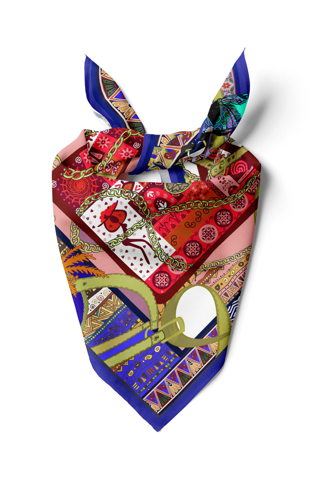 SİGNATURE Desen Bandana/Fular - Çok Renkli