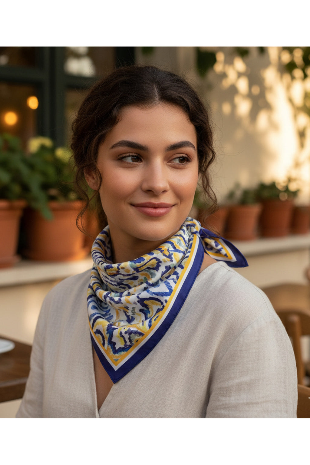 Boho Energy Desen 70*70cm Bandana/Fular - görsel 5