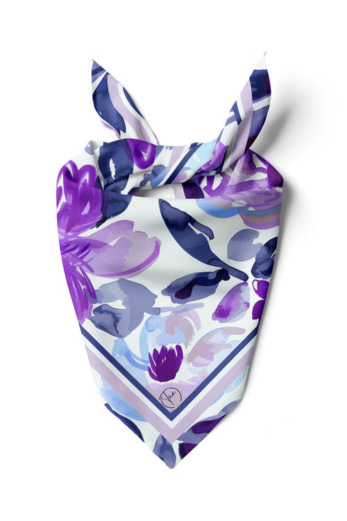 BOHEM Mor Esinti Desen 55x55cm Bandana/Fular - Çok Renkli