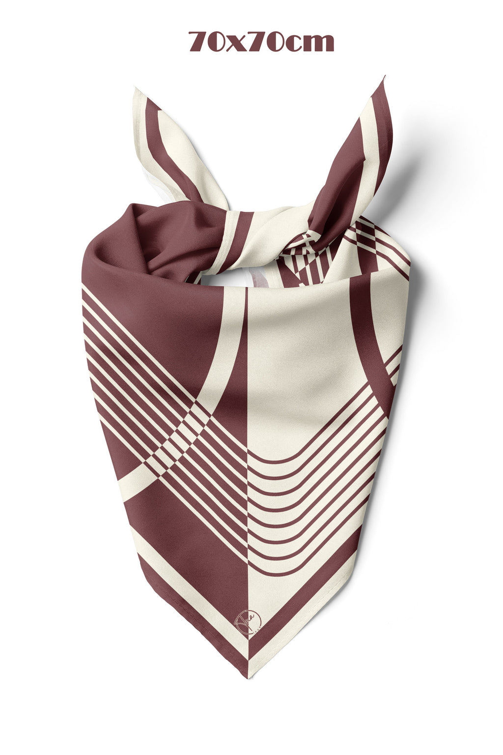 BORDO URBAN Desen 70*70cm Bandana/Fular - görsel 2