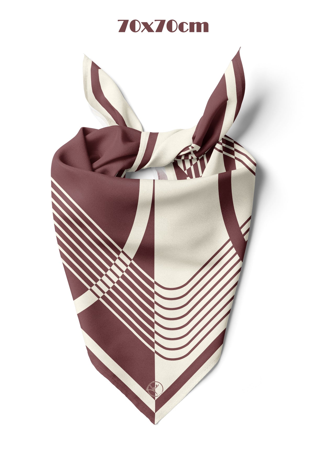 BORDO URBAN Desen 70*70cm Bandana/Fular - görsel 2