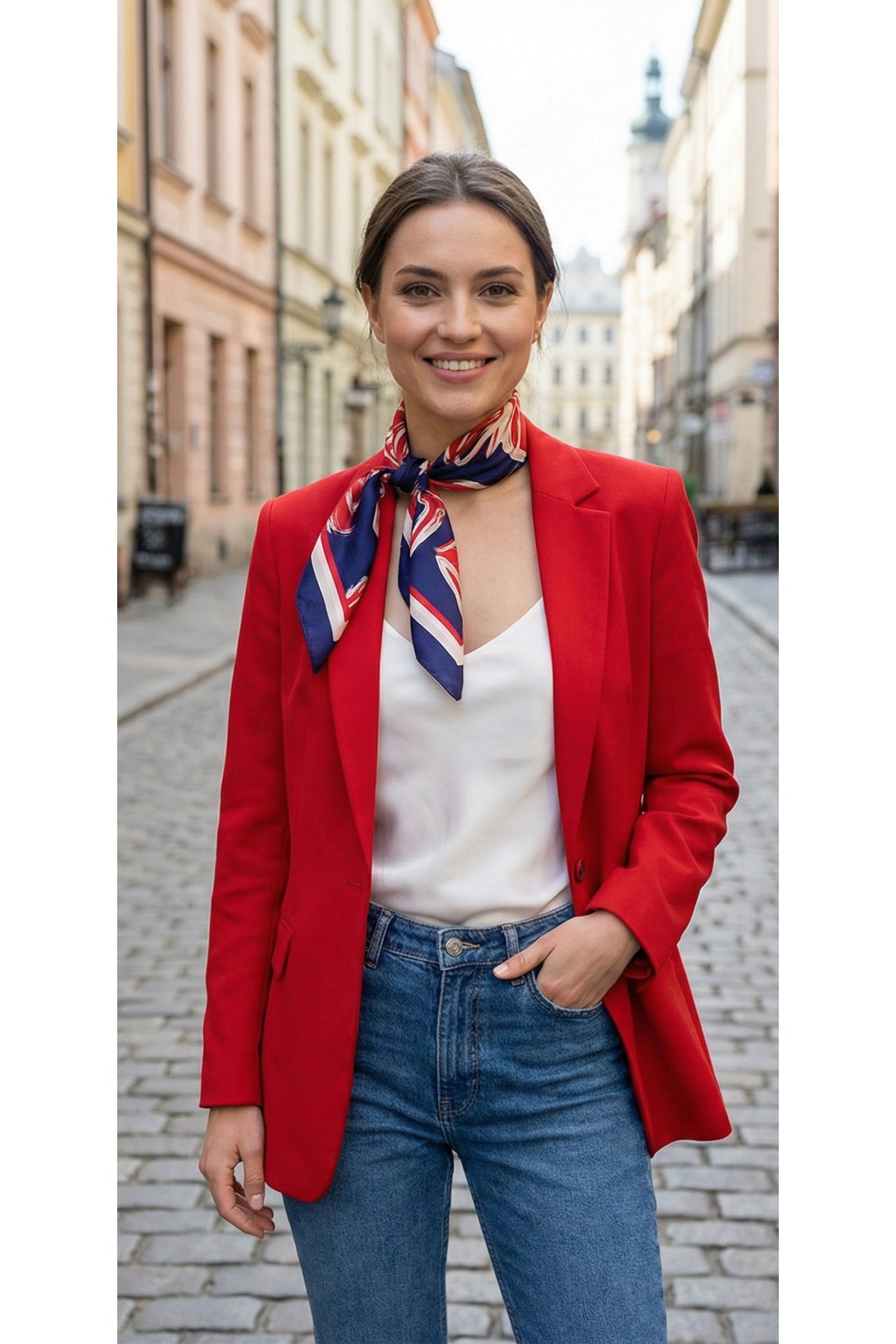 Modern Touch Desen 70*70cm Bandana/Fular - görsel 3