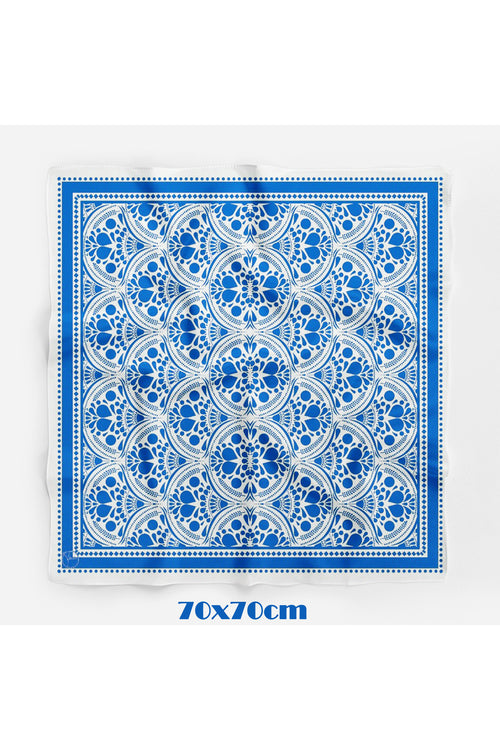 Azul Desen 70*70cm Bandana/Fular - Çok Renkli