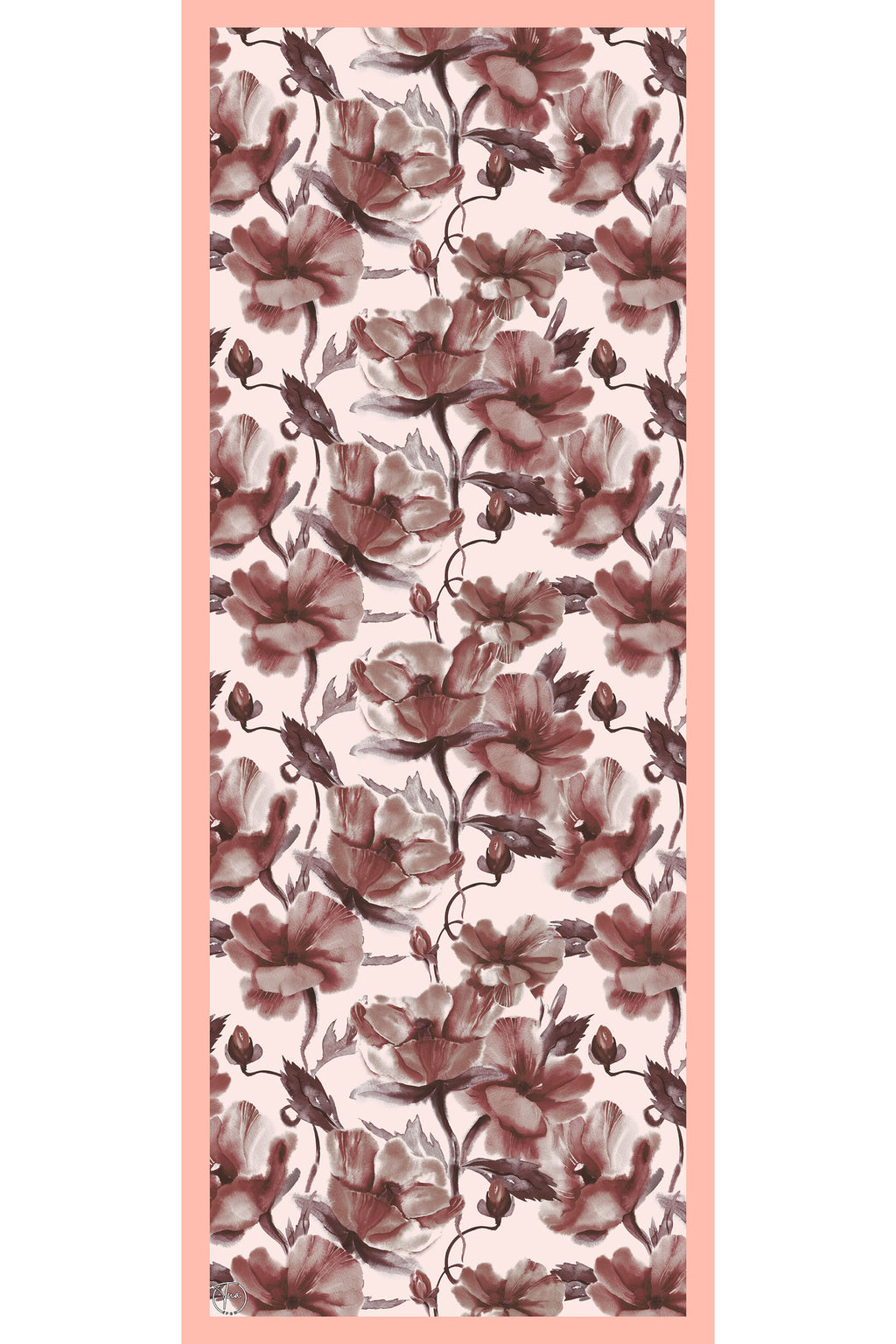 Organic Viscose İpeği İNCİRA ŞAL - Çiçek Desenli - görsel 2