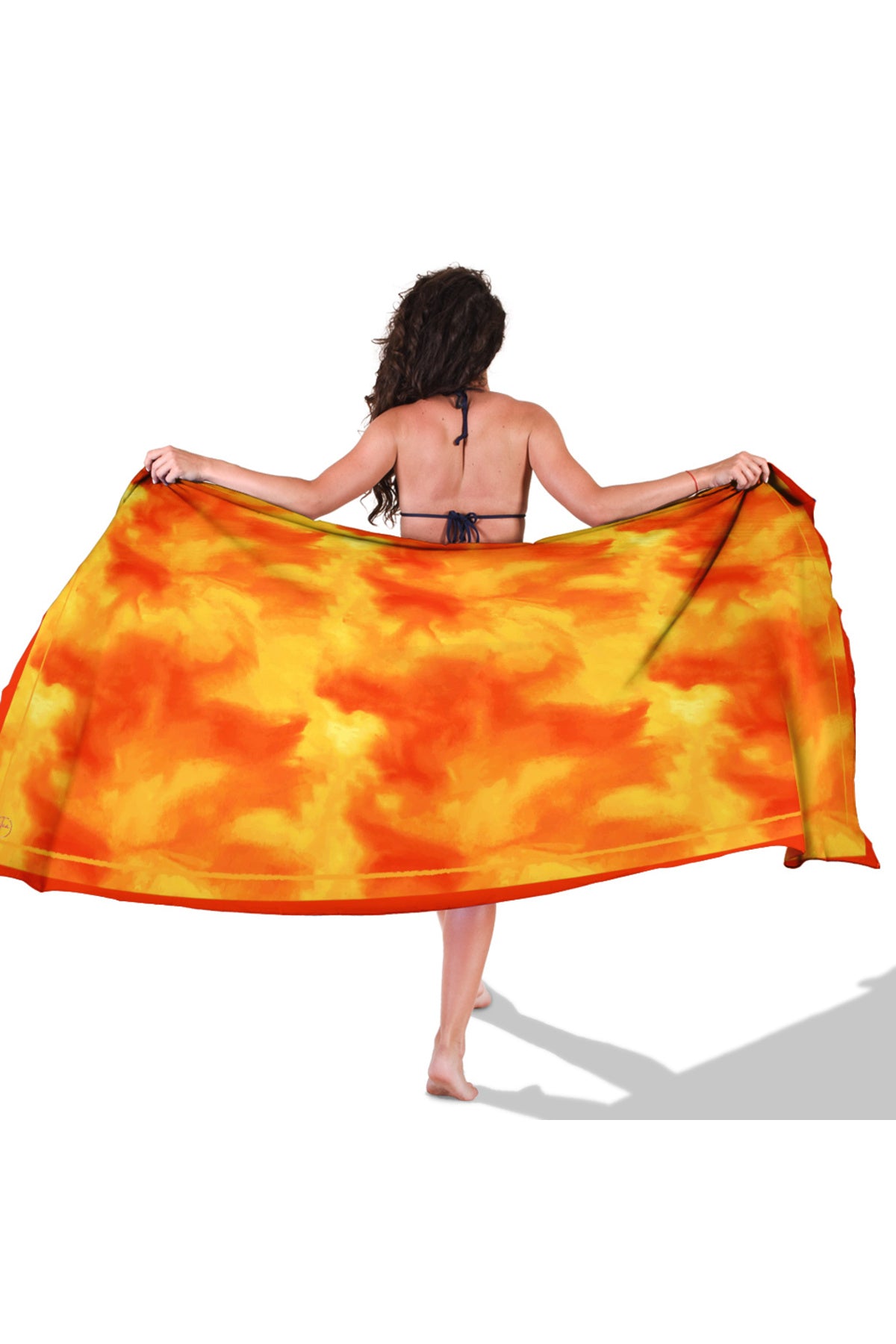 HONEY STAIN Desen İç göstermeyen Saten PAREO - görsel 2