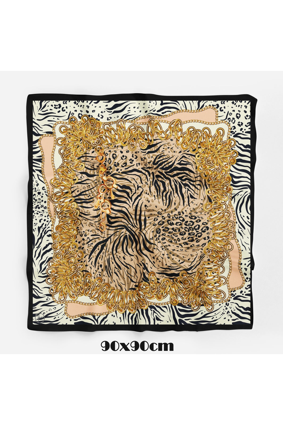Amber Flow Desen 90X90cm Eşarp/Fular - görsel 2