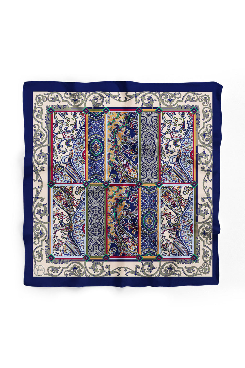 Etnik Patchwork Desen Bandana/Fular - Çok Renkli