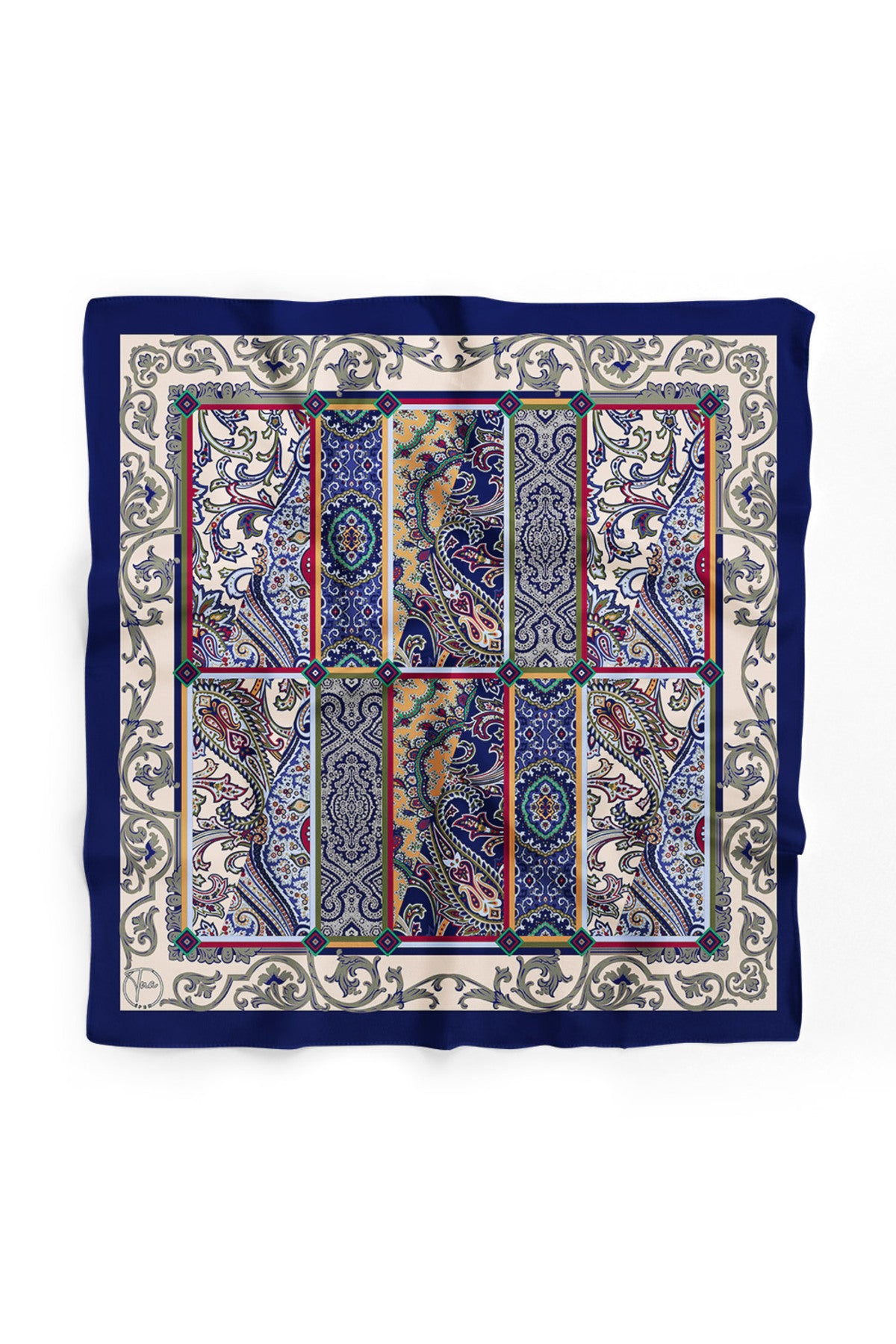 Etnik Patchwork Desen Bandana/Fular - Çok Renkli