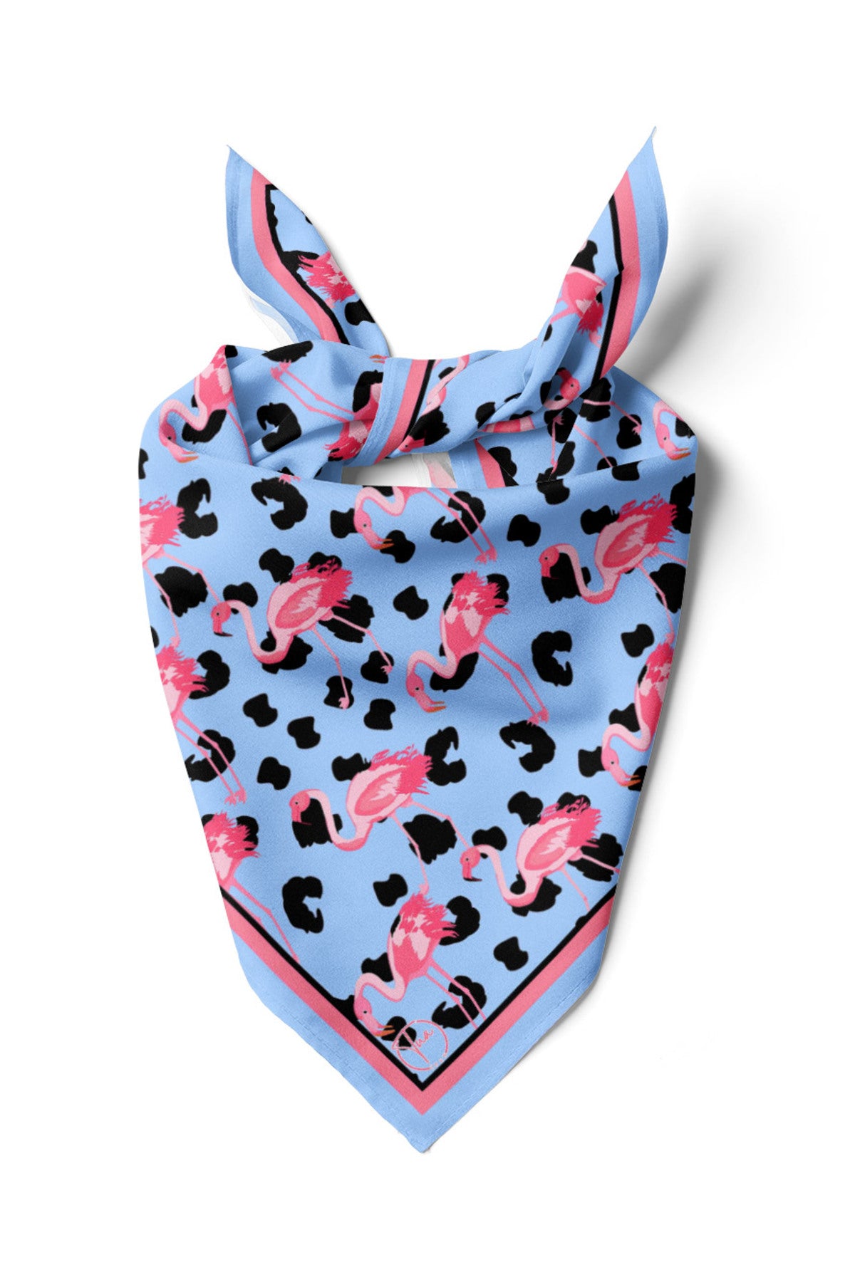 FLAMİNGO Desen Bandana/Fular - Mavi