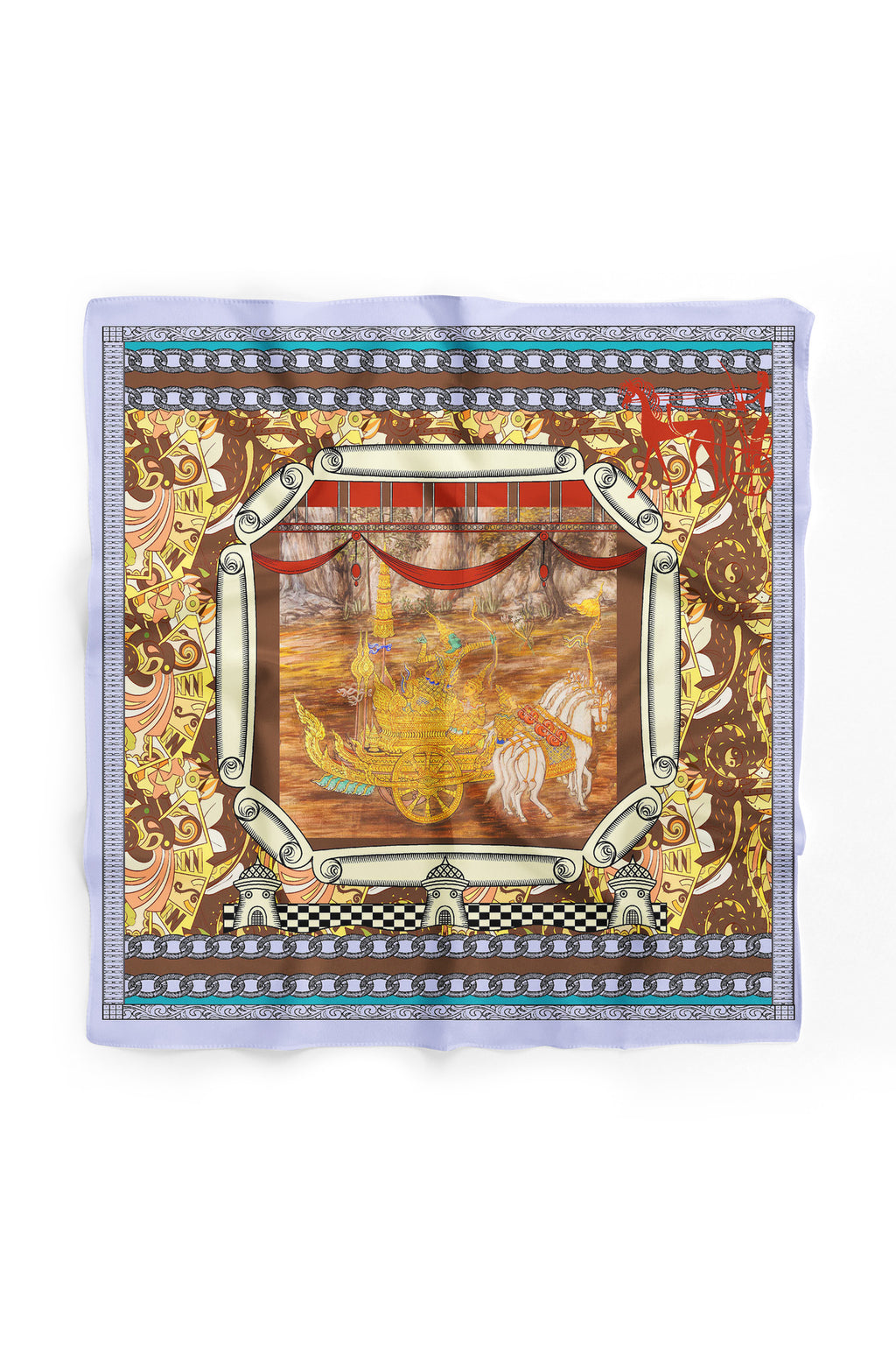 Golden Era Desen Bandana/Fular - Çok Renkli