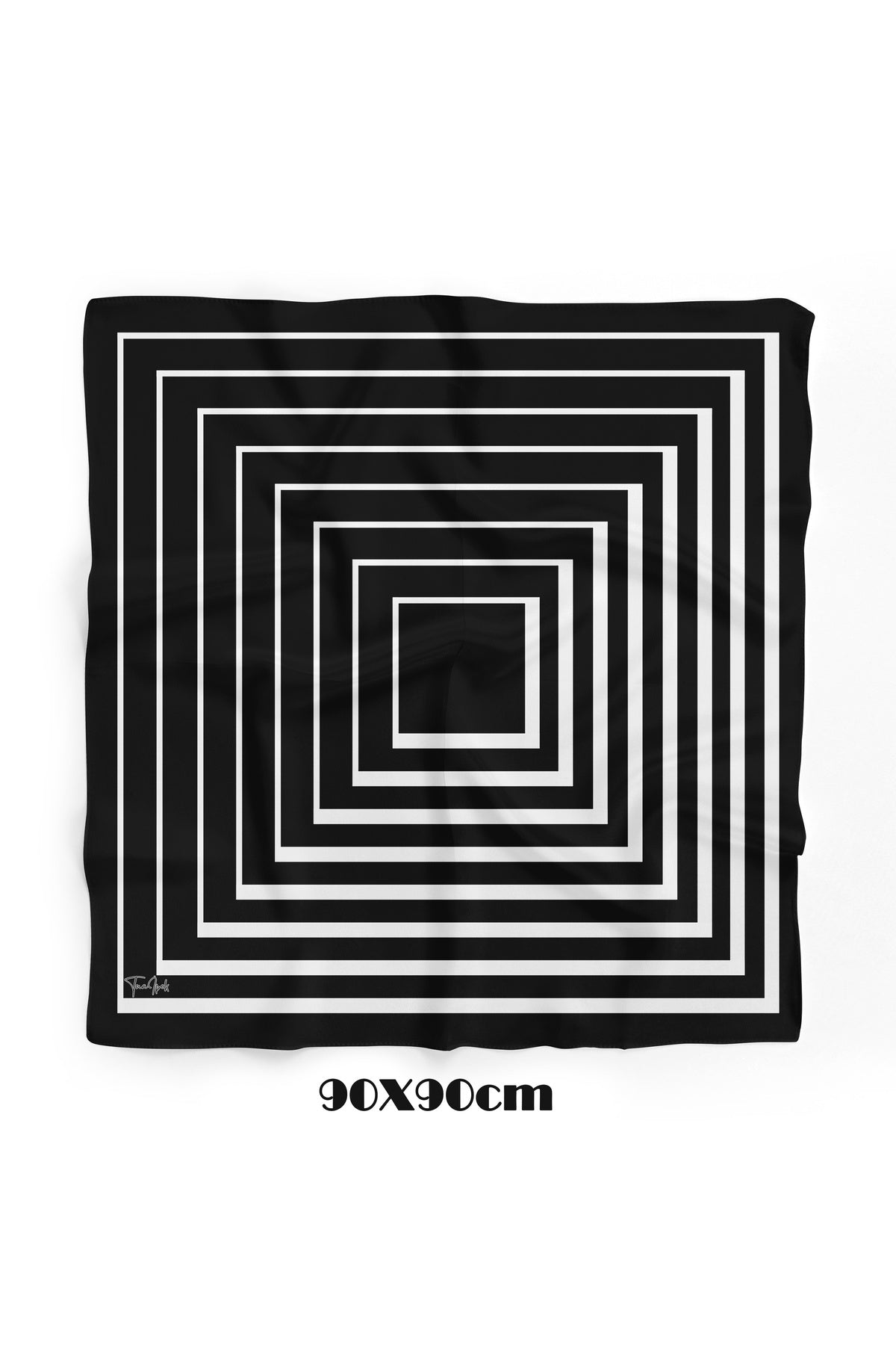 FOCUS Desen 90X90cm Eşarp/Fular - görsel 2