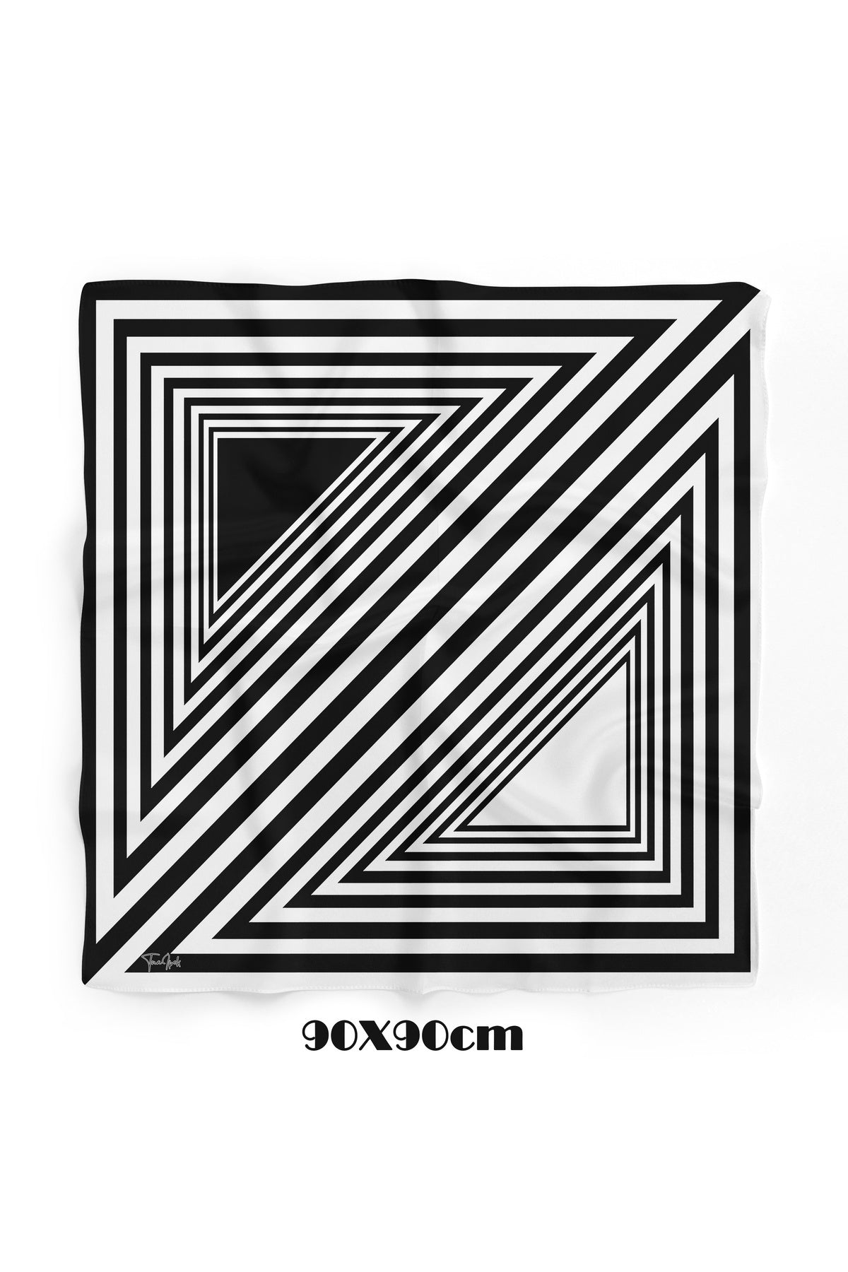 EDGE Desen 90X90cm Eşarp/Fular - görsel 2