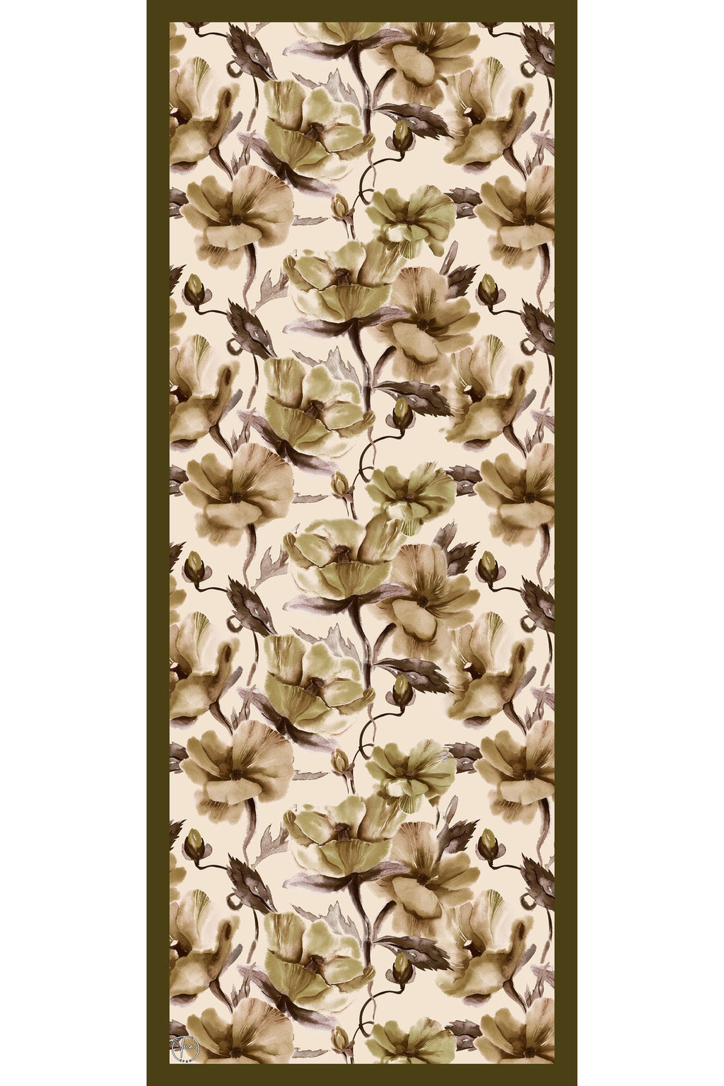 Organic Viscose İpeği İNCİRA ŞAL - Çiçek Desenli - görsel 2