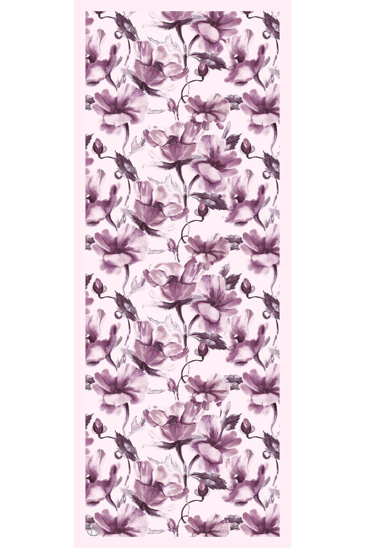 Organic Viscose İpeği İNCİRA ŞAL - Çiçek Desenli - görsel 2