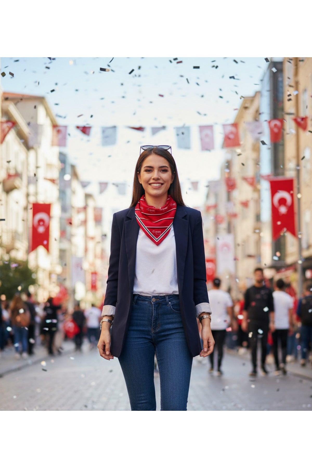 K.Atatürk İmza Desen Bandana/Fular - görsel 2