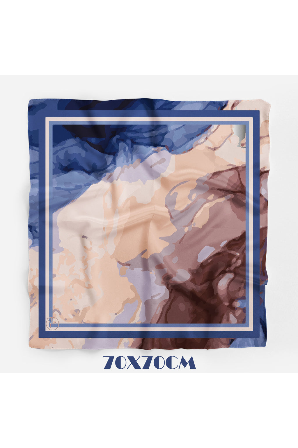 VENA Desen 70*70cm Bandana/Fular - Çok Renkli