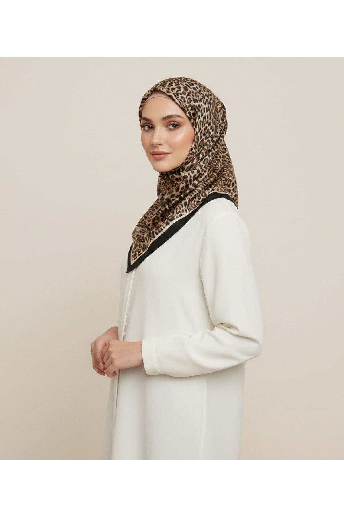 Leo Desen 90X90cm Organic Twill Eşarp/Fular - görsel 4