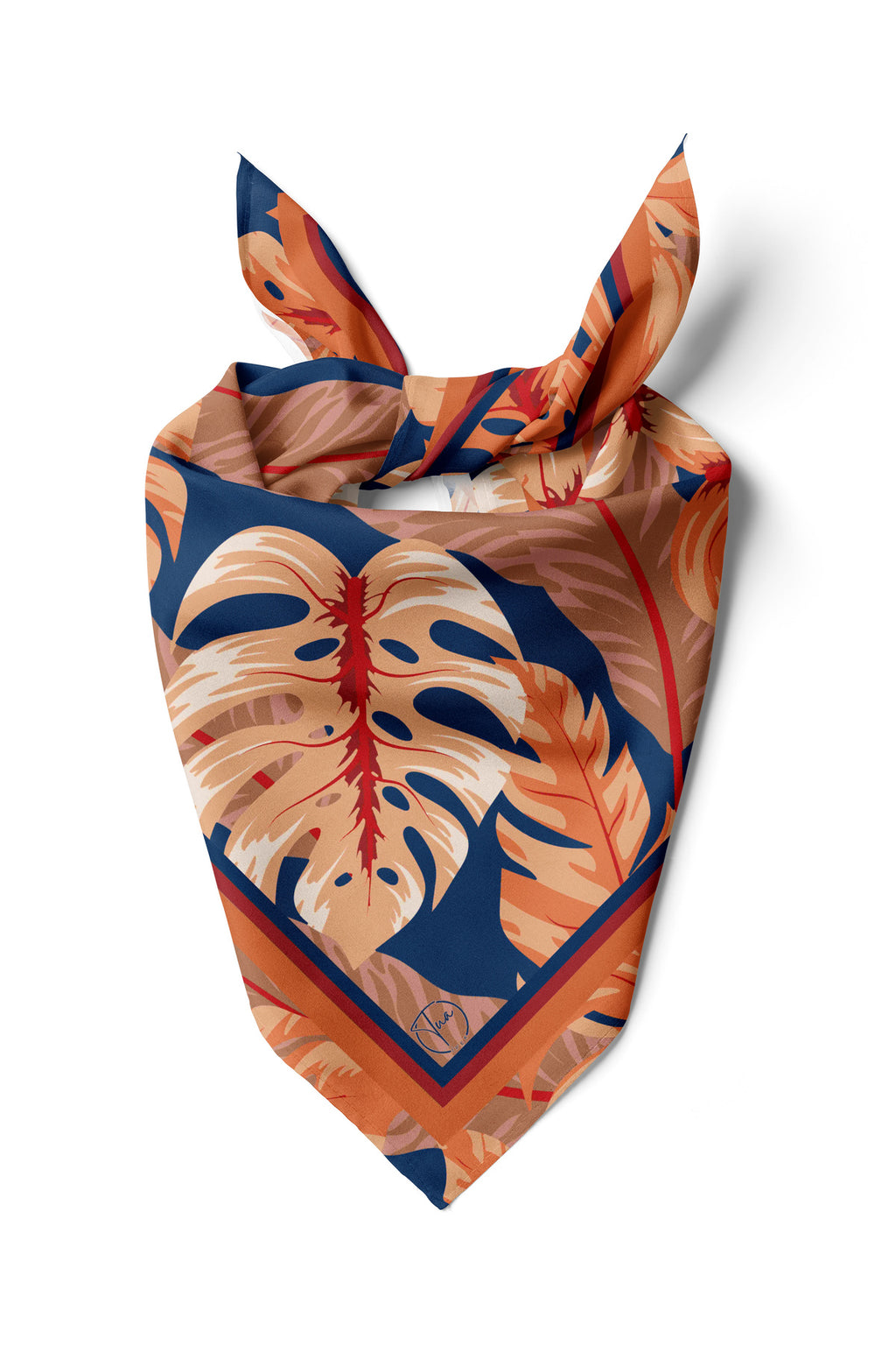 MONSTERA RÜYASI Desen Bandana/Fular - Çok Renkli