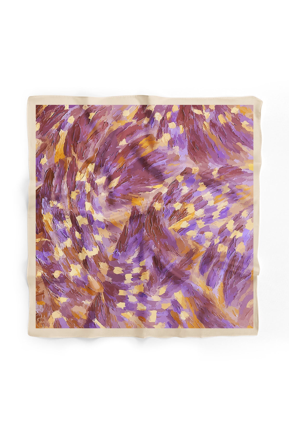 Lavender Aura Desen Bandana/Fular - Çok Renkli