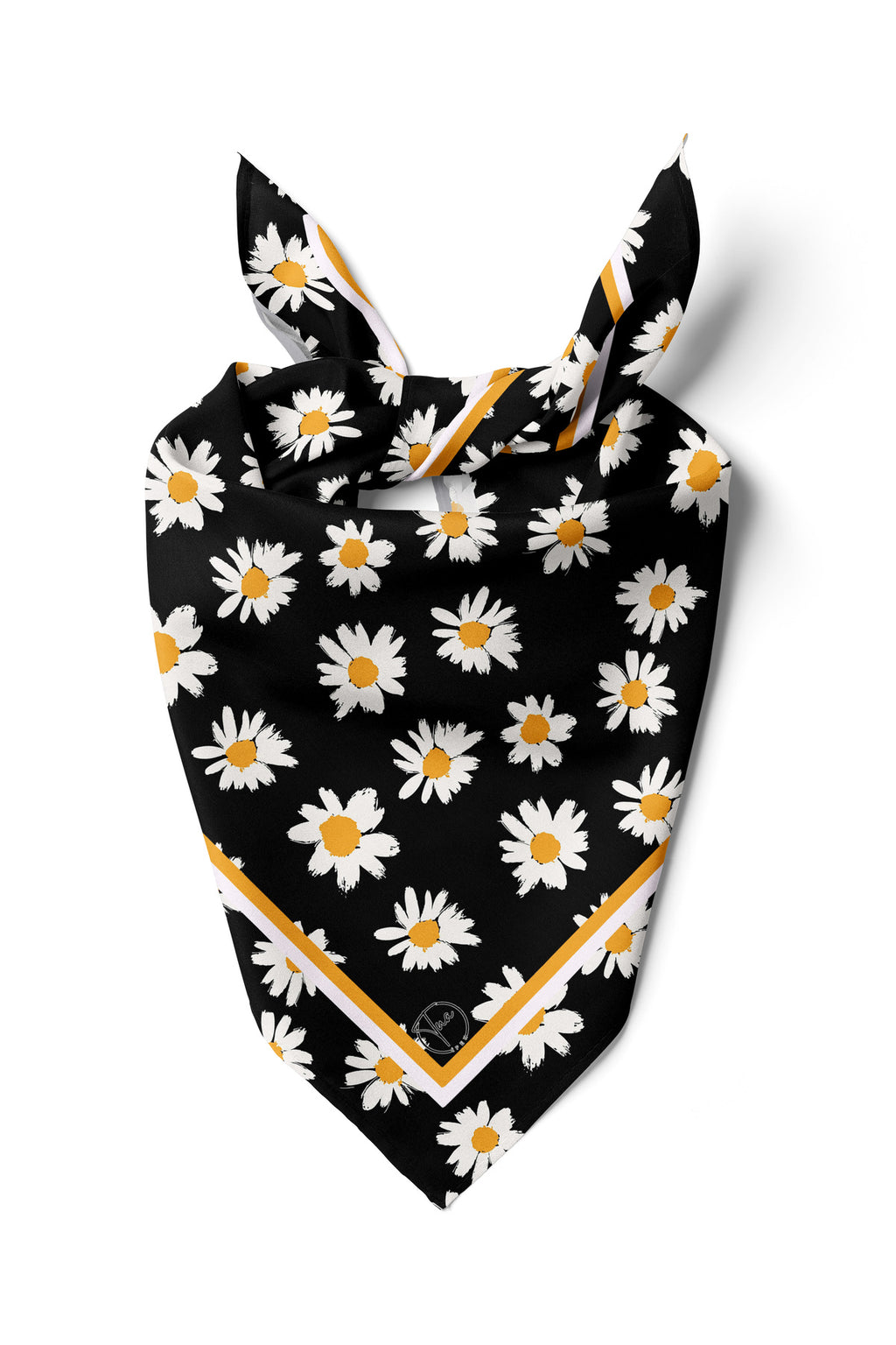 Retro Daisy Desen Bandana/Fular - görsel 2