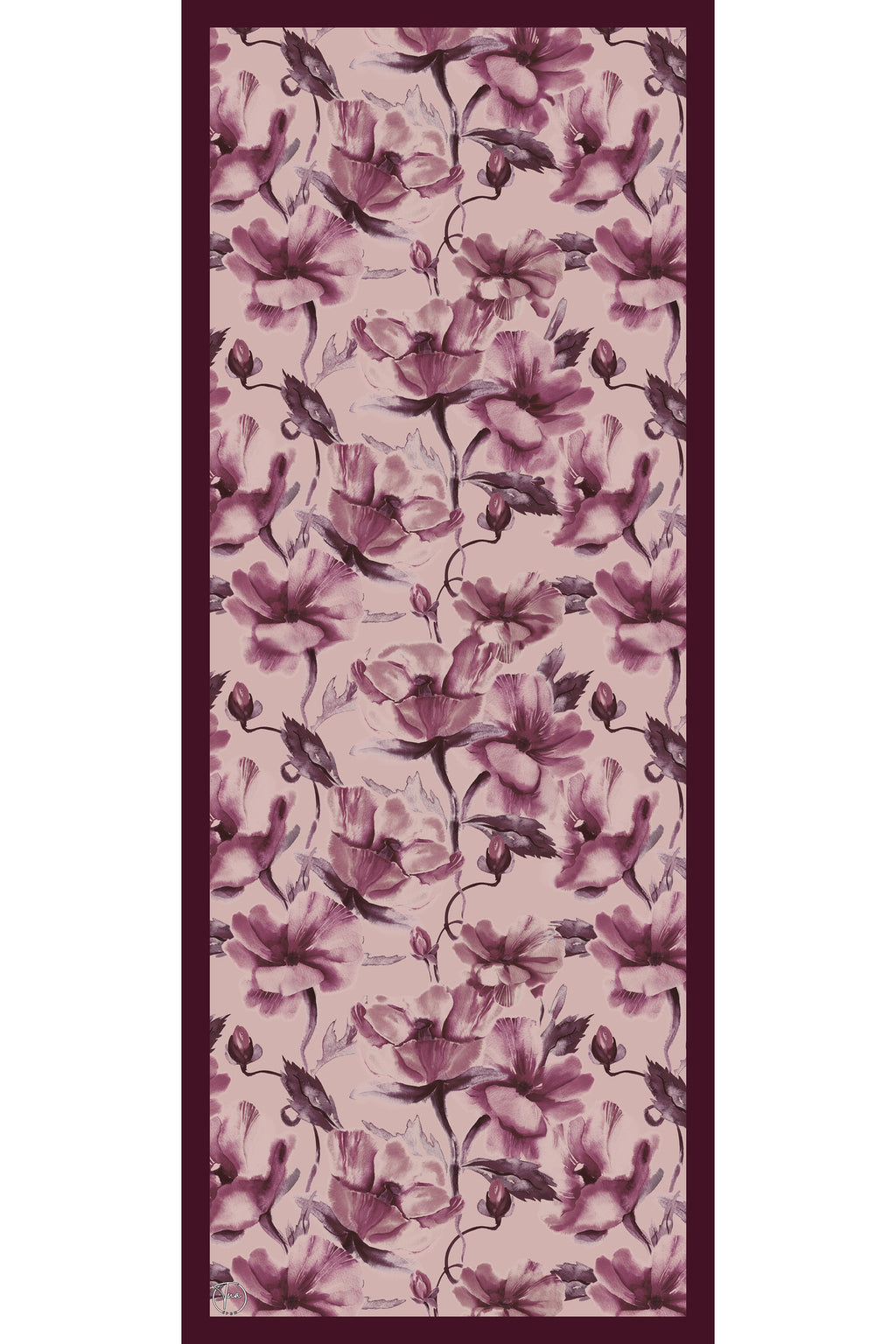 Organic Viscose İpeği İNCİRA ŞAL - Çiçek Desenli - görsel 2