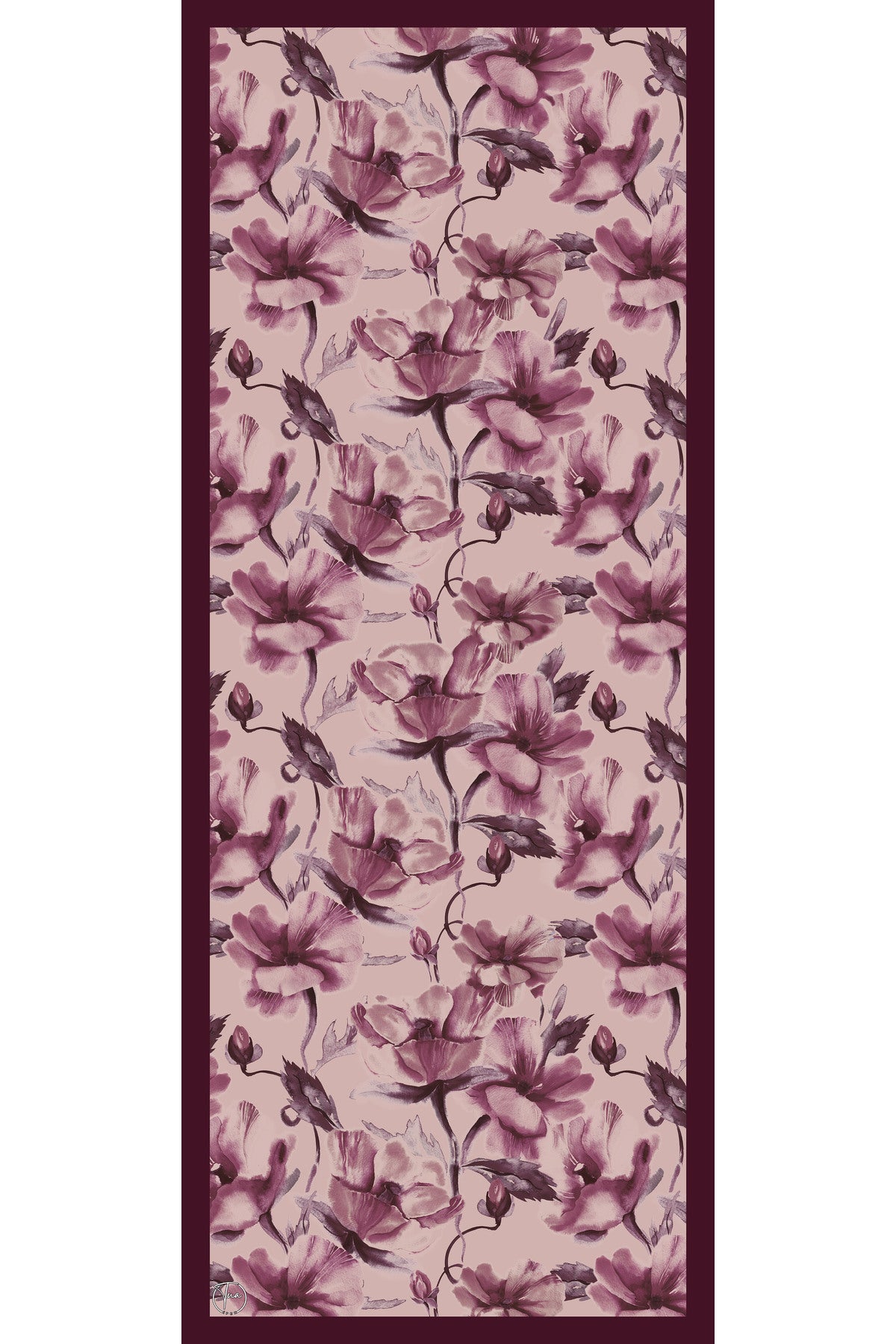 Organic Viscose İpeği İNCİRA ŞAL - Çiçek Desenli - görsel 2