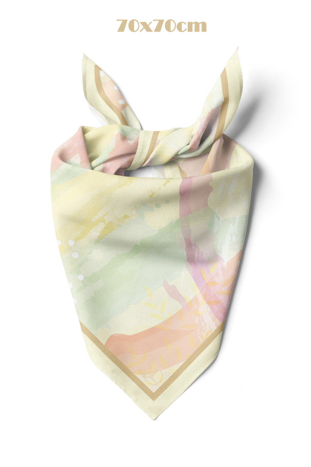 PERİ TOZU Desen 70*70cm Bandana/Fular - Çok Renkli