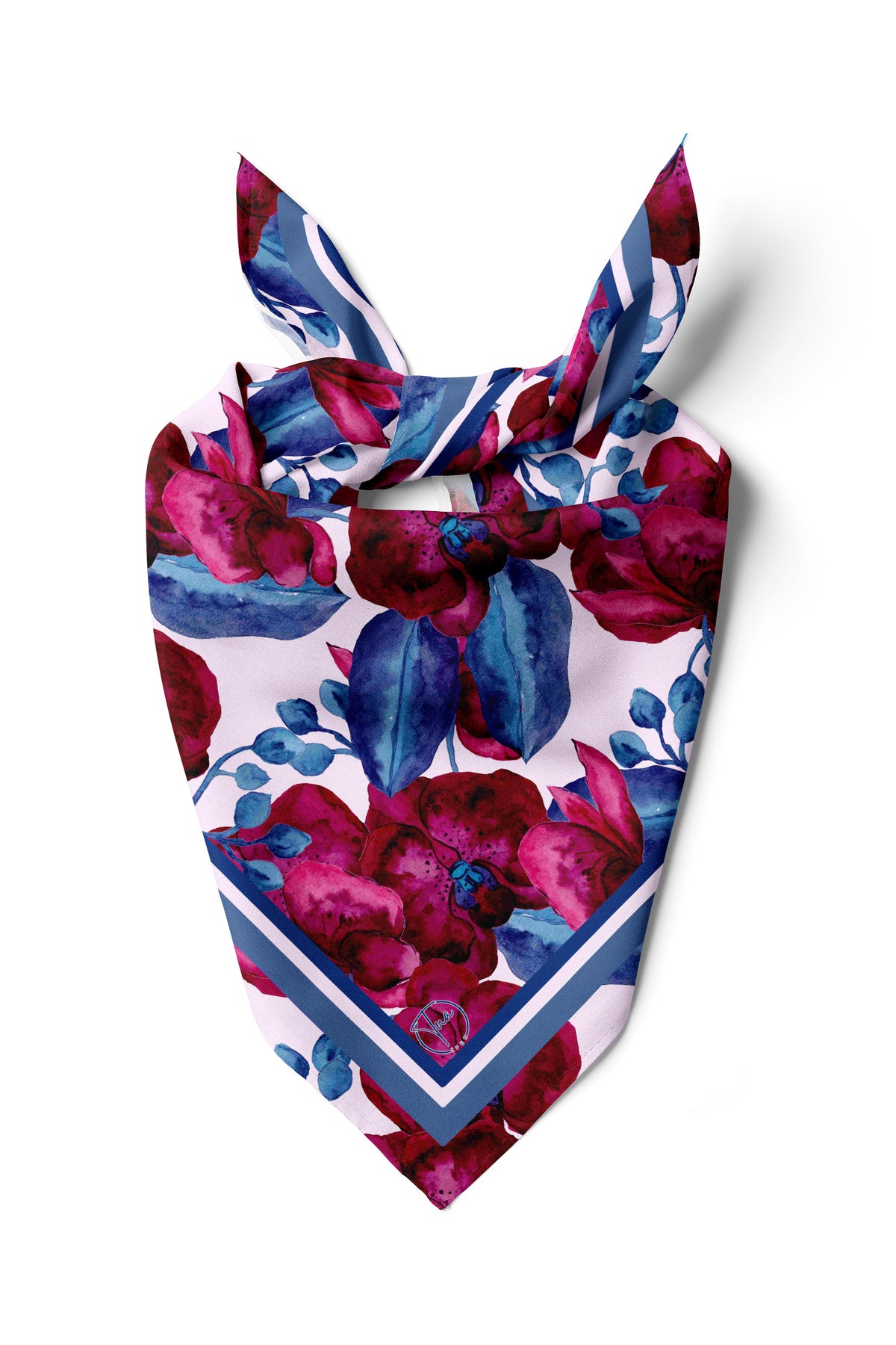 Orchid Dream Desen 55x55cm Bandana/Fular - görsel 2
