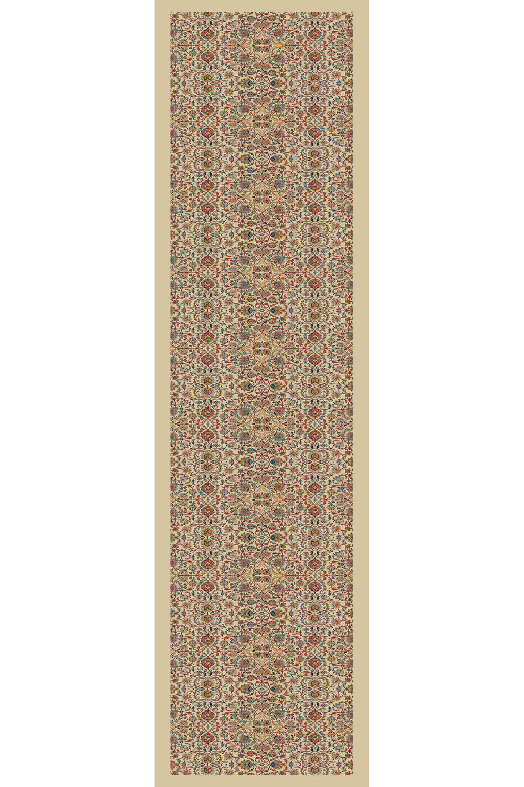 Antik Harmoni Desen Kadın Saten Fular 30x165cm - görsel 3