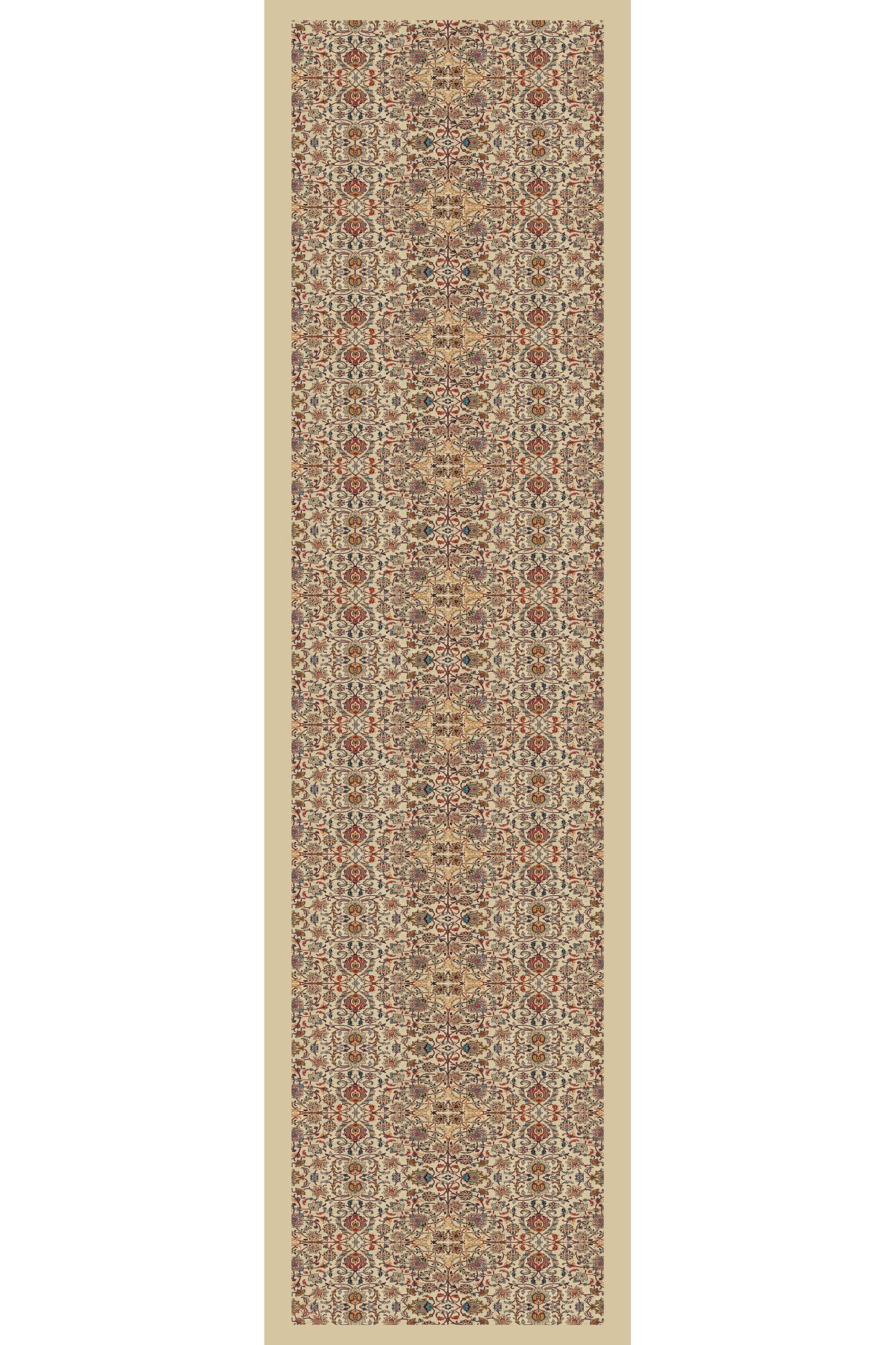 Antik Harmoni Desen Kadın Saten Fular 30x165cm - görsel 3