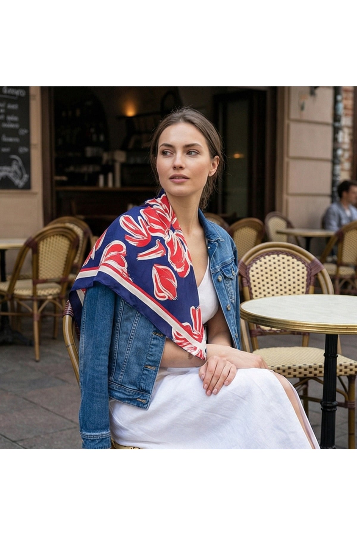Modern Touch Desen 70*70cm Bandana/Fular - Çok Renkli