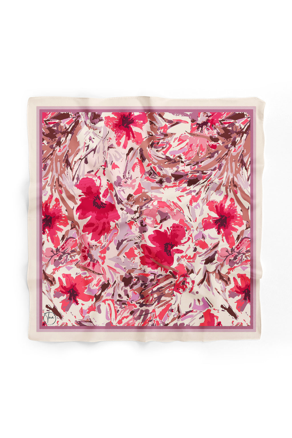 PINK FLOWER Desen Bandana/Fular - görsel 2