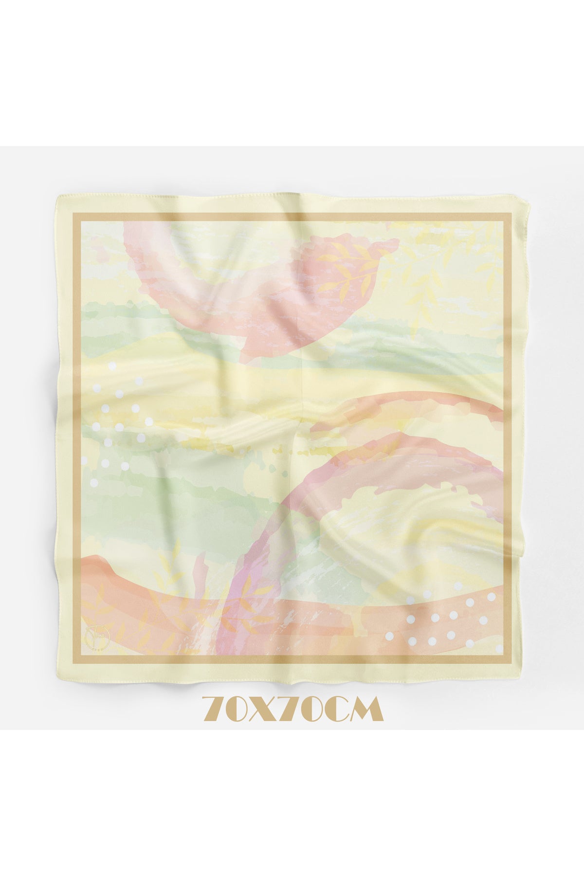 PERİ TOZU Desen 70*70cm Bandana/Fular - Çok Renkli
