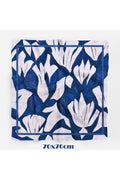 Lacivert Elegance Desen 70*70cm Bandana/Fular - Çok Renkli