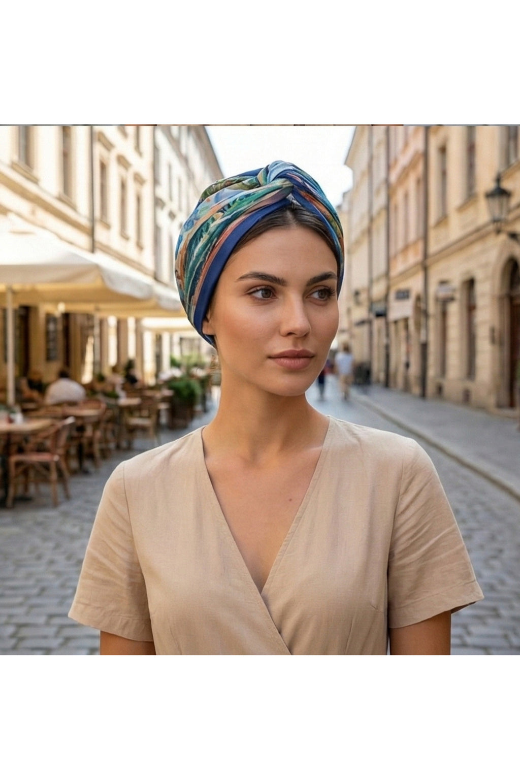 Amalfi Rüyası Desen 55x55cm Bandana/Fular - görsel 6