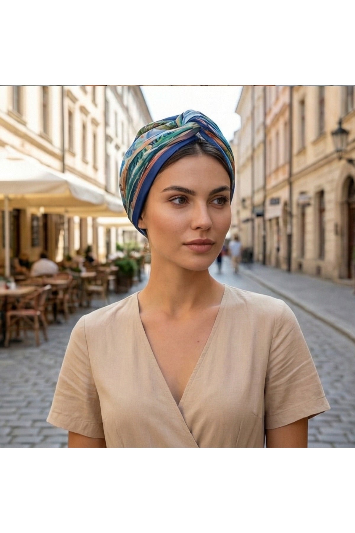 Amalfi Rüyası Desen 55x55cm Bandana/Fular - görsel 6