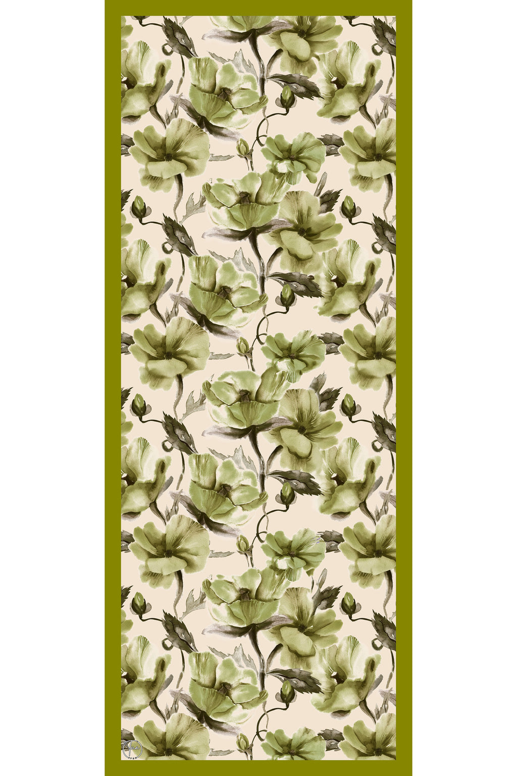 Organic Viscose İpeği İNCİRA ŞAL - Çiçek Desenli - görsel 2