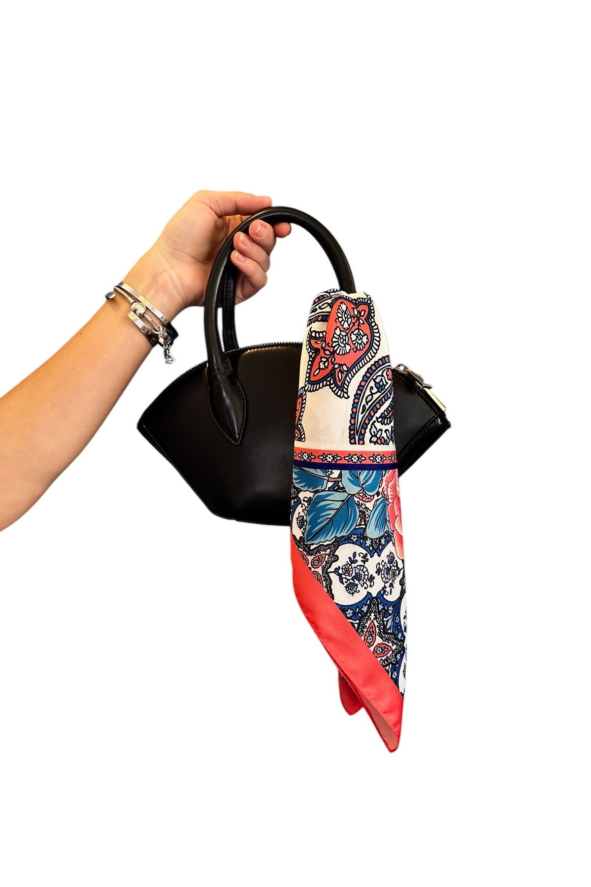 ÇİÇEKLİ VİNTAGE Desen Bandana/Fular - görsel 7
