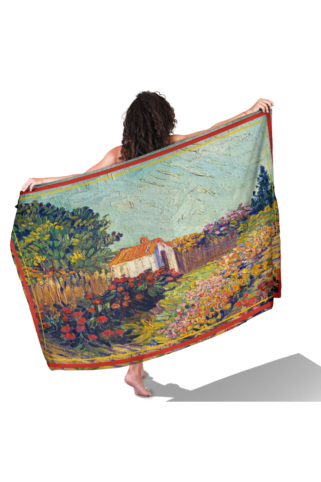 CANVAS SUMMER Desen İç göstermeyen Saten PAREO - Çok Renkli