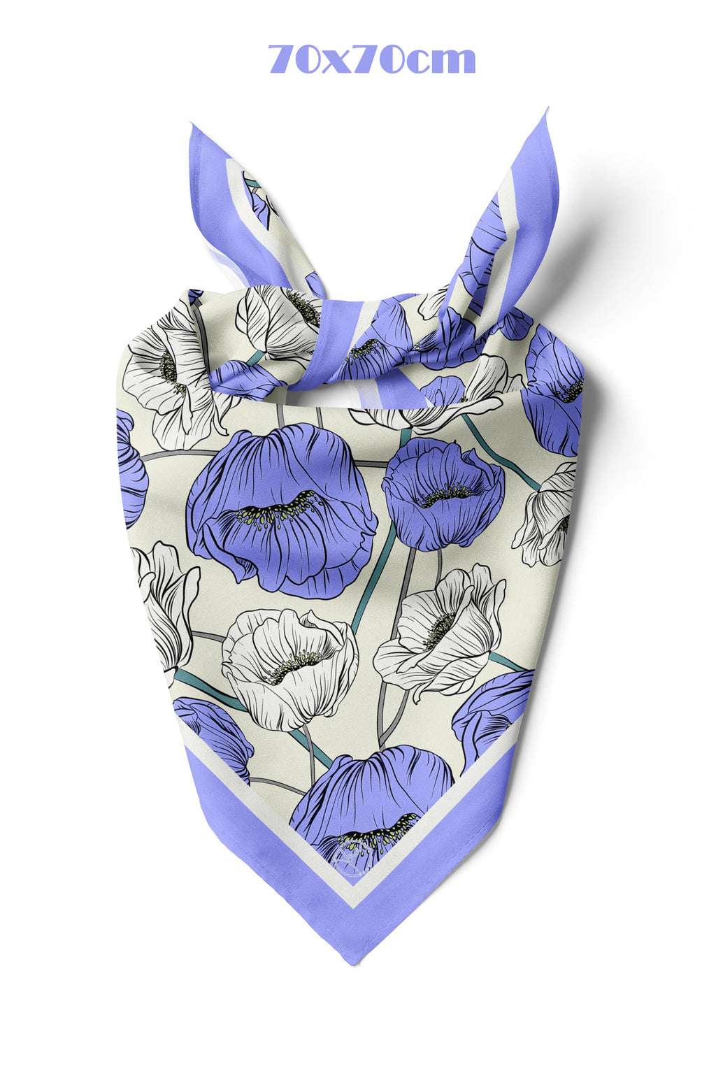 Mina Desen 70*70cm Bandana/Fular - görsel 2