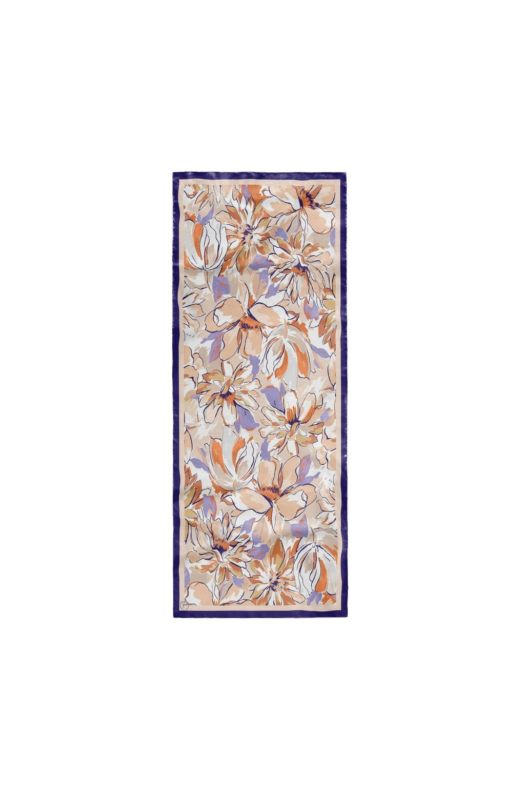 Flower Desen Fransız İpeği Şal 70x180cm - görsel 2