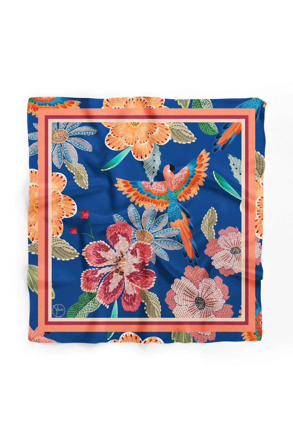 ÇİÇEKLİ KANATLAR Desen Bandana/Fular - görsel 2