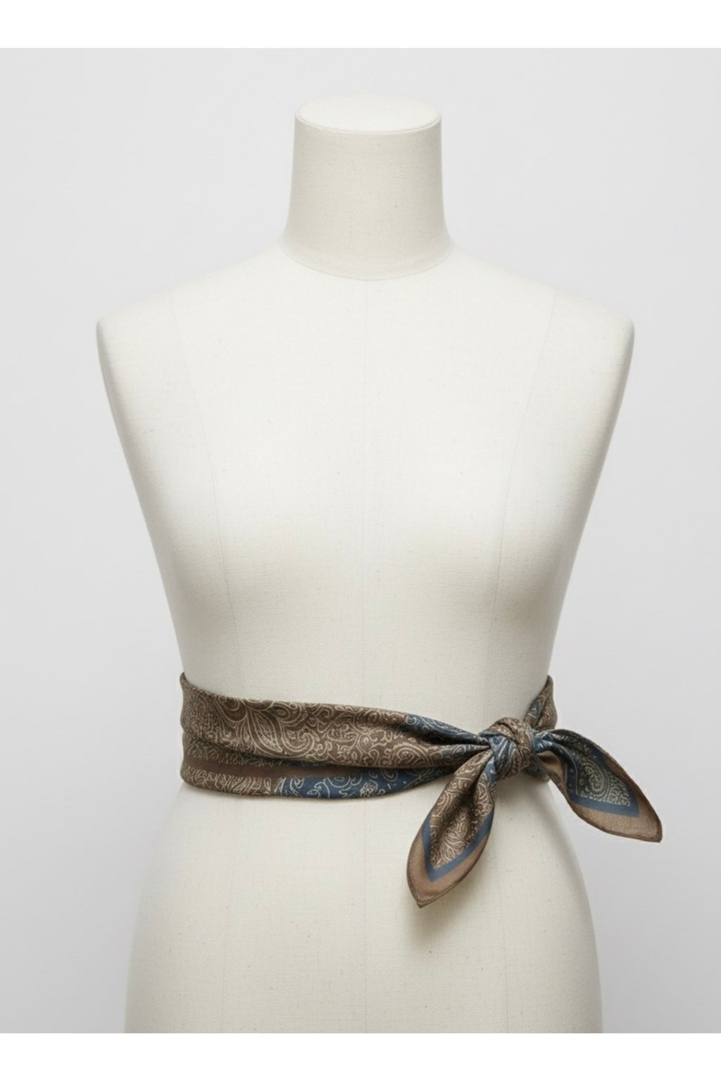 Mocha Paisley Desen 55x55cm Bandana/Fular - görsel 6