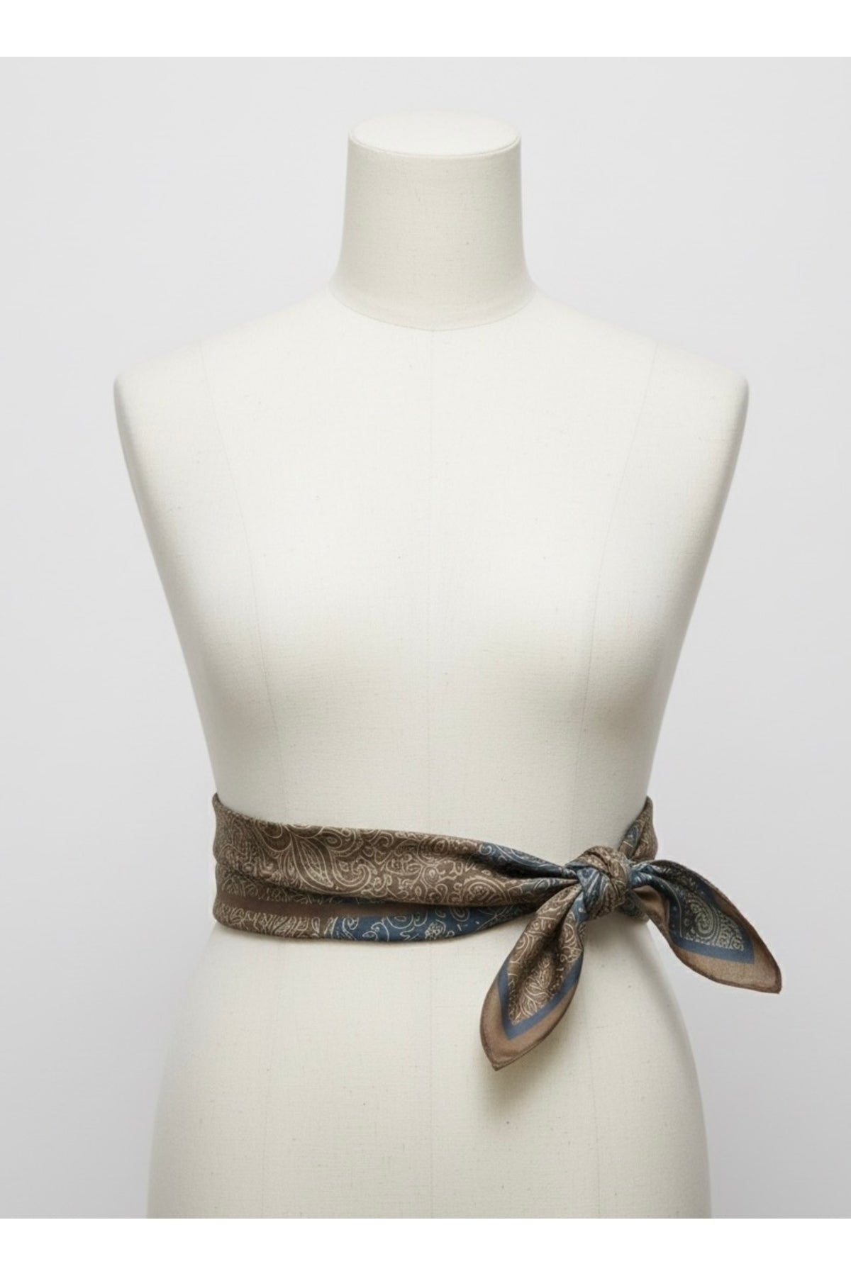Mocha Paisley Desen 55x55cm Bandana/Fular - görsel 6
