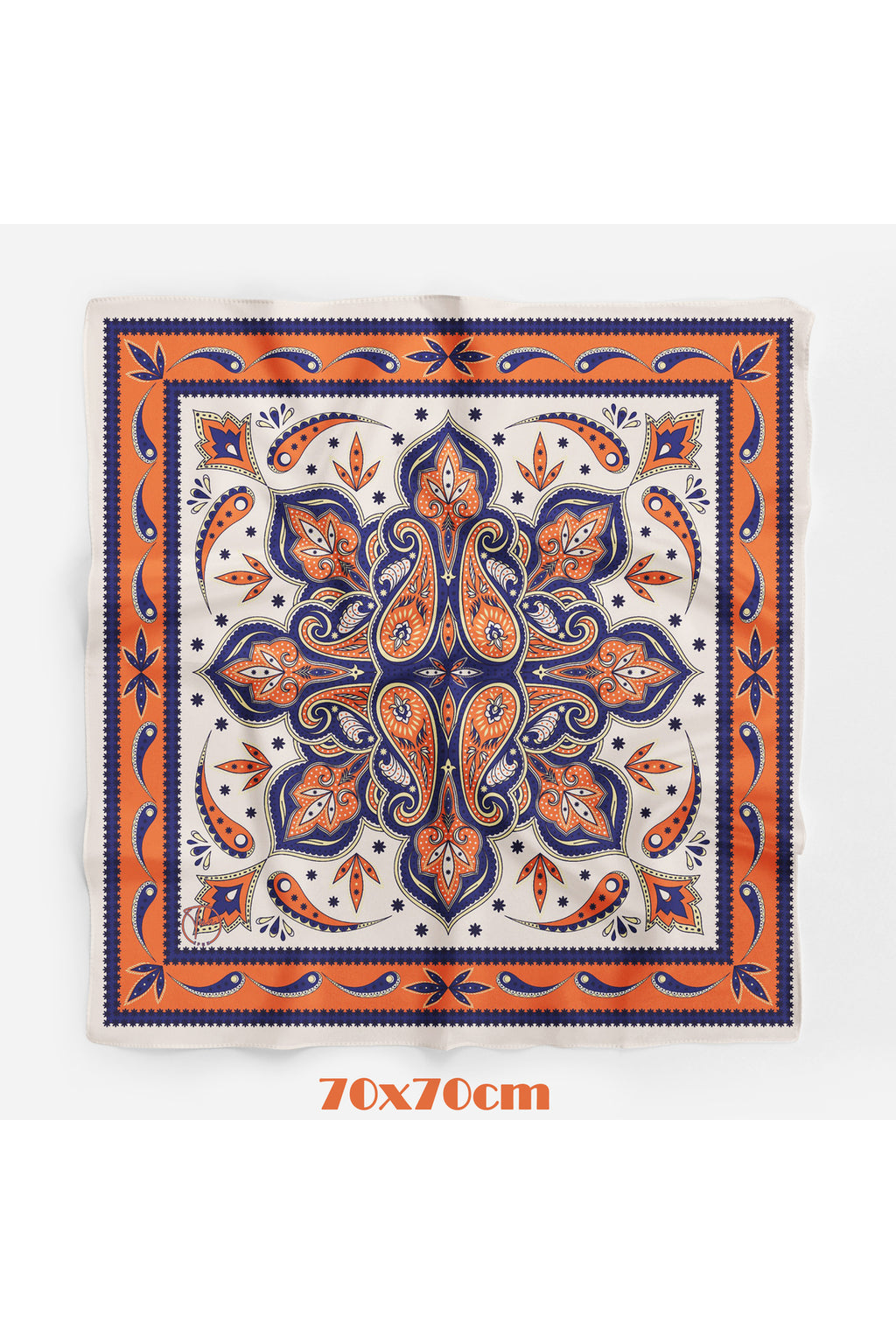 Padişah Mührü Desen 70*70cm Bandana/Fular - görsel 2