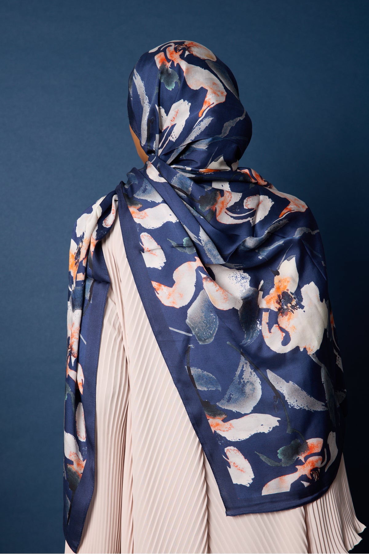 Organic Viscose İpeği İNCİRA ŞAL - FLoral Desenli - görsel 4