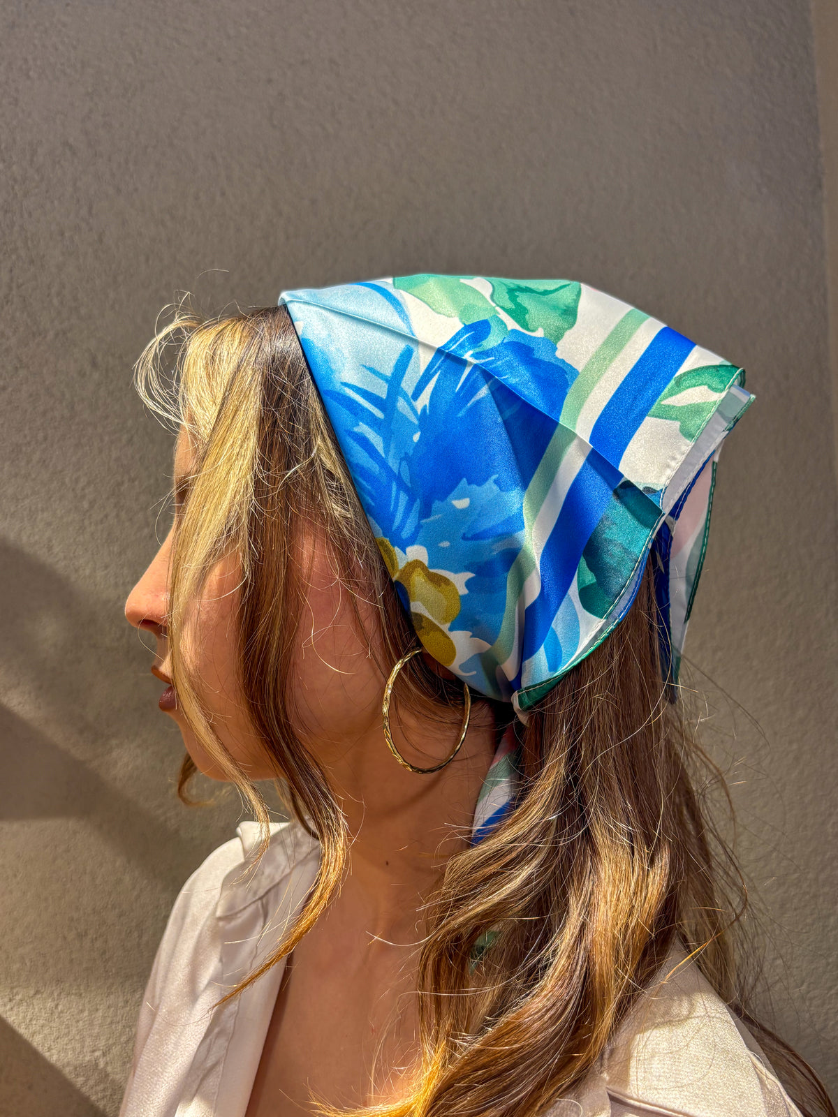 Mavi Esinti Desen Bandana/Fular