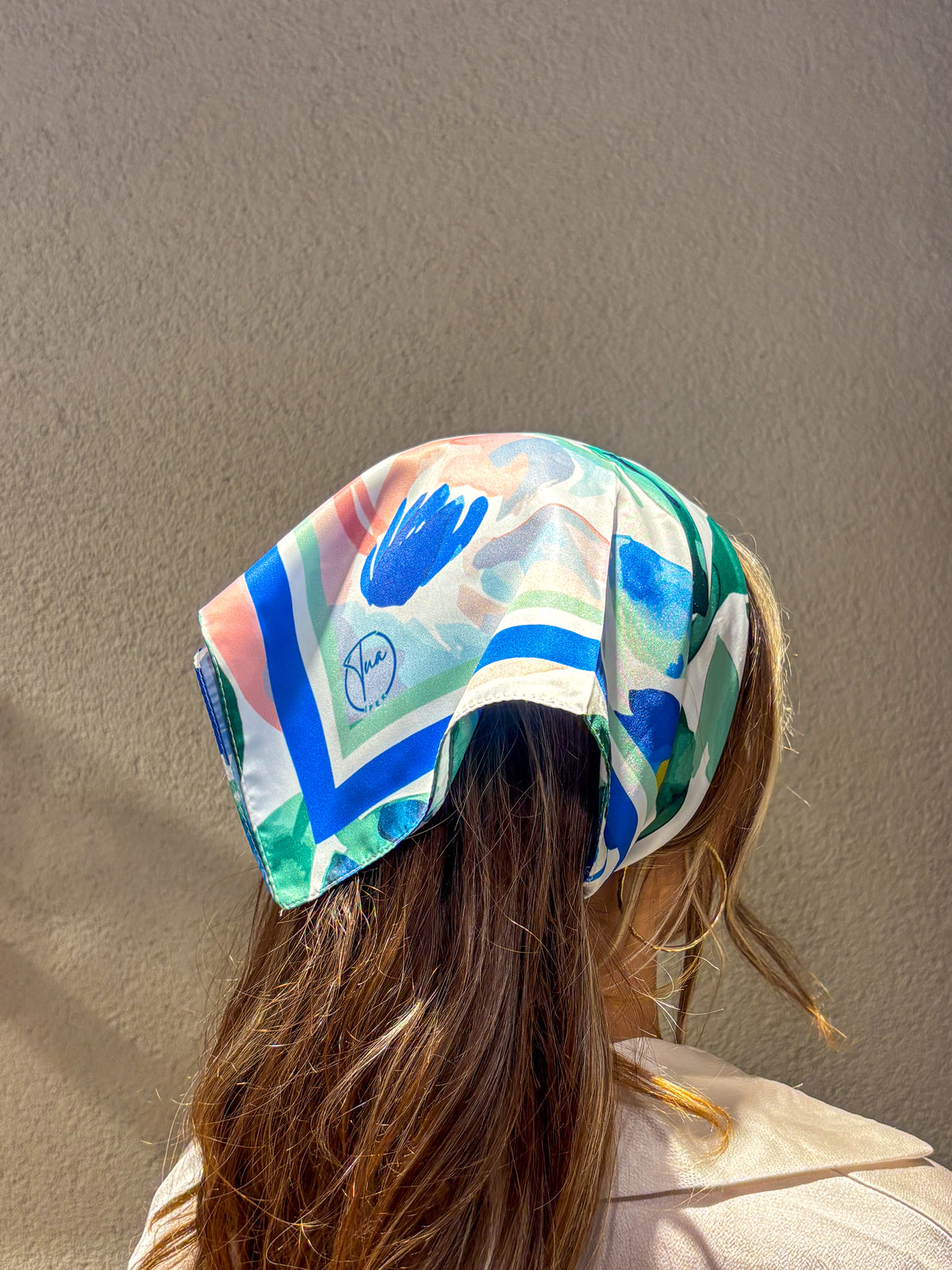 Mavi Esinti Desen Bandana/Fular