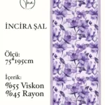İncira Viscose İpeği Şal - TU0318 - V1