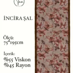 İncira Viscose İpeği Şal - TU0318 - V11